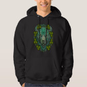 Bear Face Head Mandala Irish Shamrock C St Patrick Hoodie (Voorkant)