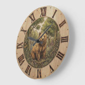 Bear Forest- Wall Clock Grote Klok (Hoek)
