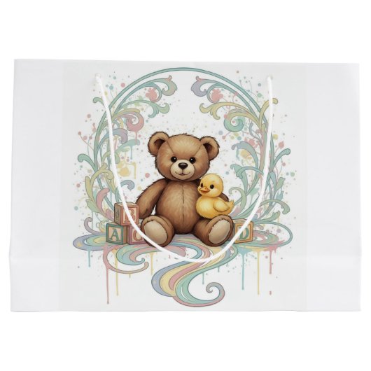 Bear Gift Bag Groot Cadeauzakje (Achterkant)