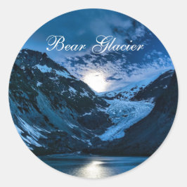 Bear Glacier Classic Ronde Sticker