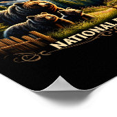 Bear Great Smokey Mountains National Park Black Be Poster (Hoek)