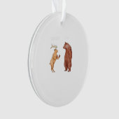 Bear Hands Oh Deer Funny Sayings PAcrylic Ornament (voorkant)