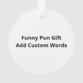 Bear Hands Oh Deer Funny Sayings PAcrylic Ornament (achterkant)