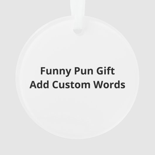 Bear Hands Oh Deer Funny Sayings PAcrylic Ornament (achterkant)