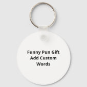 Bear Hands Oh Deer Funny Sayings Pun Gift Keychain (Achterkant)