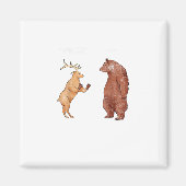 Bear Hands Oh Deer Funny Sayings Pun Gift  Magneet (Voorkant)