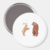 Bear Hands Oh Deer Funny Sayings Pun Gift  Magneet (Voorkant / Achterkant)