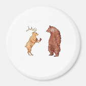 Bear Hands Oh Deer Funny Sayings Pun Gift  Magneet (Voorkant)