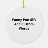 Bear Hands Oh Deer Funny Sayings Pun Gift Ornament (Achterkant)