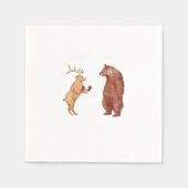 Bear Hands Oh Deer Funny Sayings Pun Gift  Servet (Voorkant)