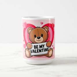 Bear hearts Be my Valentine Koffiemok