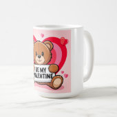 Bear hearts Be my Valentine Koffiemok (Voorkant rechts)