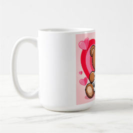 Bear hearts Be my Valentine Koffiemok