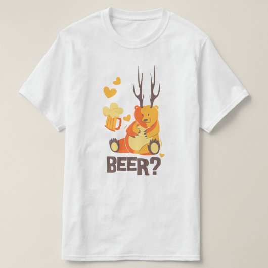 Bear? Hert? Bier? T-shirt (Design voorkant)
