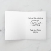 Bear holding a Valentine for Nephew Feestdagen Kaart (Binnen)