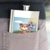 Bear Holding Bouquet Flower-30926 Flacon (Voorbeeld)