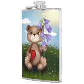 Bear Holding Bouquet Flower-30926 Heupfles (Links)