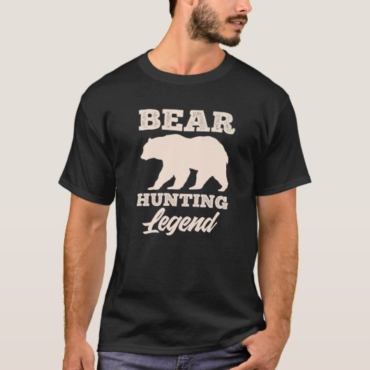 Bear Hunting Legend Bear Hunter   T-shirt (Voorkant)