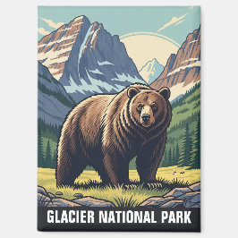 Bear in Glacier National Park Montana Magneet