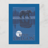 Bear in Moonlight - Bend, Oregon Briefkaart (Voorkant)