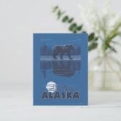 Bear in Moonlight - Denali National Park, Alaska Briefkaart (Staand voorkant)