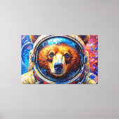 BEAR IN SPACE-6 CANVAS AFDRUK (Voorkant)