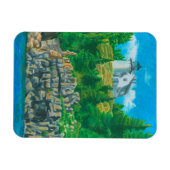 Bear Island Light Painting Flexible Magnet Magneet (Horizontaal)