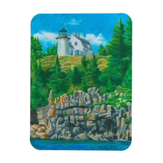 Bear Island Light Painting Flexible Magnet Magneet (Verticaal)