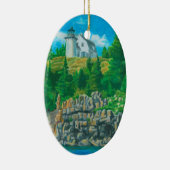 Bear Island Light-schildering Keramisch Ornament (Rechts)