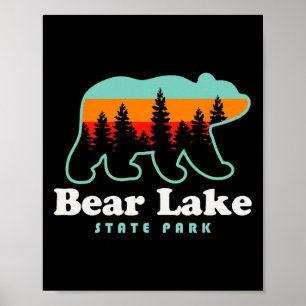 Bear Lake State Park Kamperen Utah Wandelen Poster