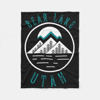 Bear Lake Utah Berg Skiën Wandelen Vissen Boot Fleece Deken