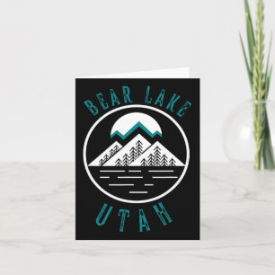 Bear Lake Utah Berg Skiën Wandelen Vissen Boot Kaart