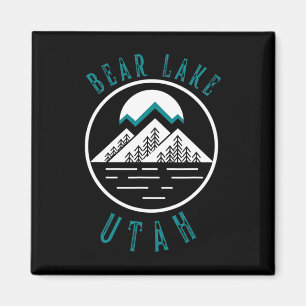 Bear Lake Utah Berg Skiën Wandelen Vissen Boot Magneet