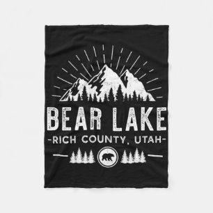 Bear Lake Utah - Bergskisport Wandelen Vissen Fleece Deken