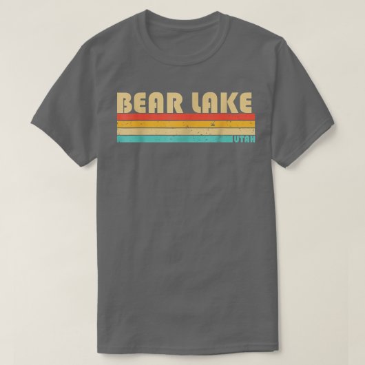 BEAR LAKE UTAH Funny Fishing Camping Summer  T-shirt (Design voorkant)