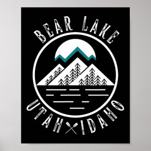 Bear Lake Utah Idaho Kamperen Bootvaren Poster