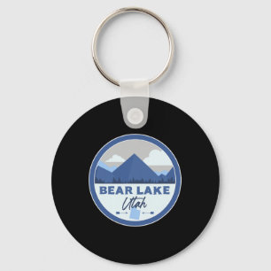 Bear Lake Utah Ut Bergen Badge Wandel Souvenir Sleutelhanger