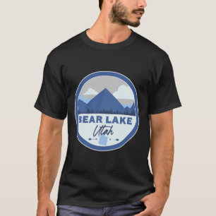 Bear Lake Utah Ut-bergen Badge Wandel Souvenir  T-shirt