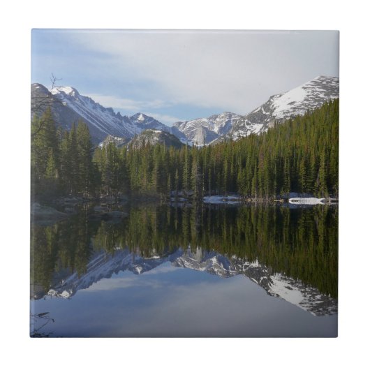 Bear Lake-weerkaatsing II Tegeltje (Voorkant)