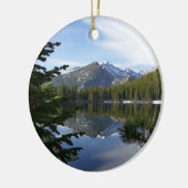 Bear Lake-weerkaatsing III Keramisch Ornament (Links)