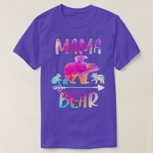 Bear Matching Family Outfits, Funny Mama Bear Thre T-shirt (Design voorkant)