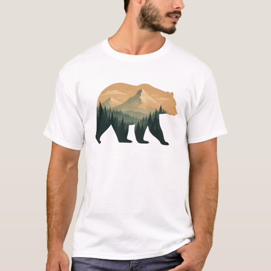 Bear Men's Basic T-Shirt (Voorkant)