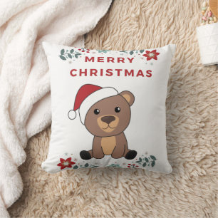 Bear Merry Christmas Winter Animals Kussen
