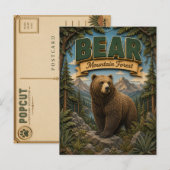 Bear Mountain Forest POPCUT Briefkaart (Voorkant / Achterkant)