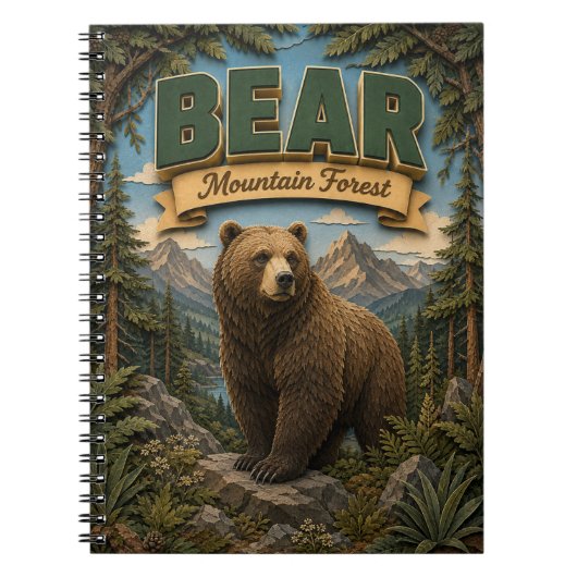 Bear Mountain Forest POPCUT Notitieboek (Voorkant)