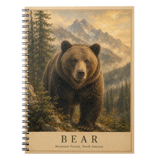 Bear Mountain Forests VINTAGE Notitieboek (Voorkant)