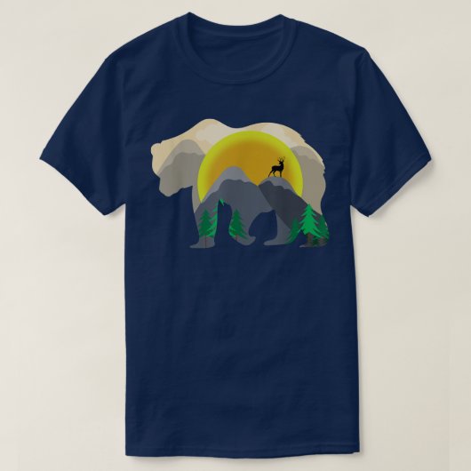 Bear Mountains Hiking Deer Mountaineer Tank Top 27 (Design voorkant)