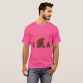 Bear on a Bike – Wild Ride Vibes T-shirt (Voorkant volledig)