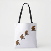 Bear on a Bike – Wild Ride Vibes Tote Bag (Voorkant)