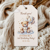 Bear on a Cloud – 3rd Birthday Party Supplies Cadeaulabel